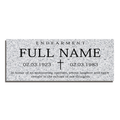 36″ x 14″ x 4″ Flat Headstone