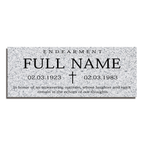 36″ x 14″ x 4″ Flat Headstone